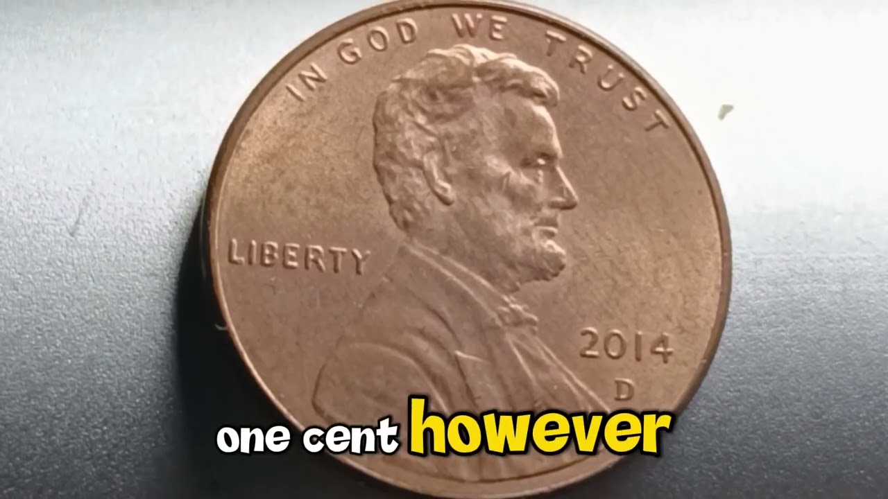 🇺🇸Стоимость и ошибки монеты 2014-D Lincoln Shield &mdash; до $50+💰#2014Penny #LincolnPenny #ShieldPenny
