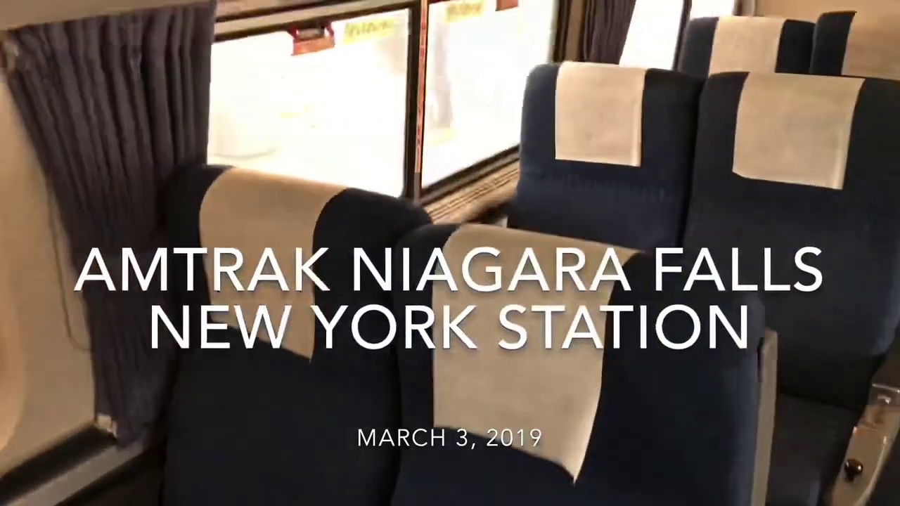 [ USA Station ] Amtrak Maple Leaf arrived at Niagara Falls Station built in 2016