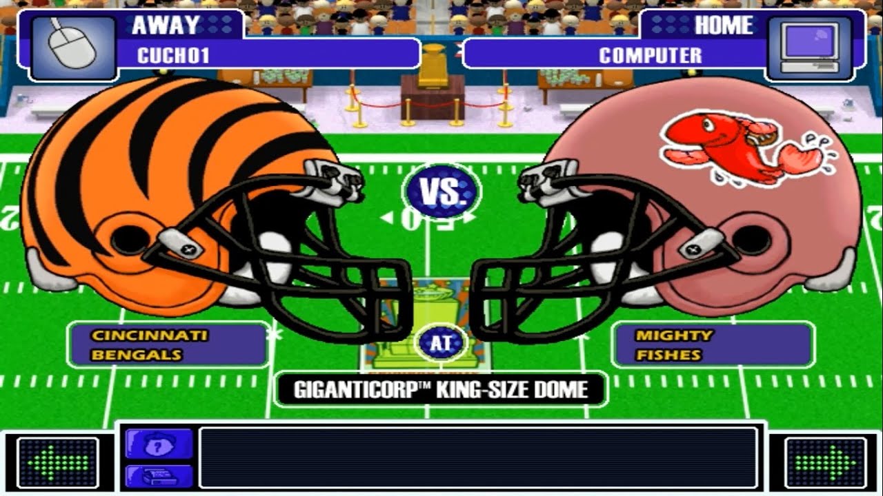 Backyard Football 2002 | S1| Super Colossal Bowl | BENGALS @ FISHES