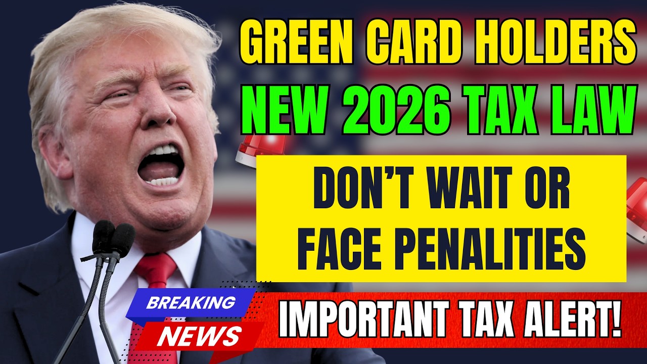 🚨 Green Card Holders — The 2026 Tax Trap That Could Wipe Out Your Savings