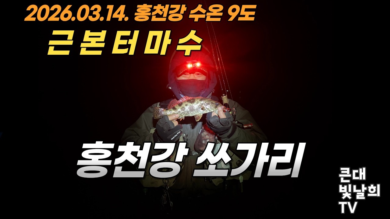 홍천강 쏘가리낚시 2026 03 14 마수.