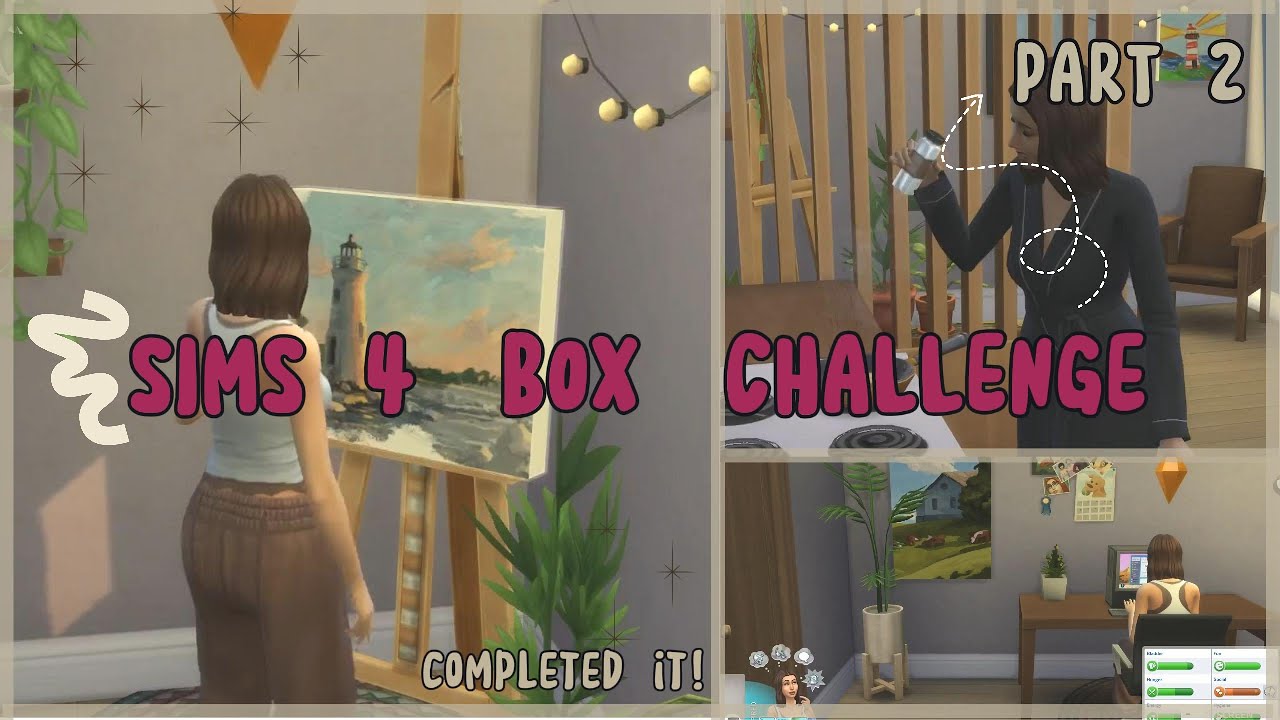 Sims 4 box challenge - pt 2 (completed it!!)