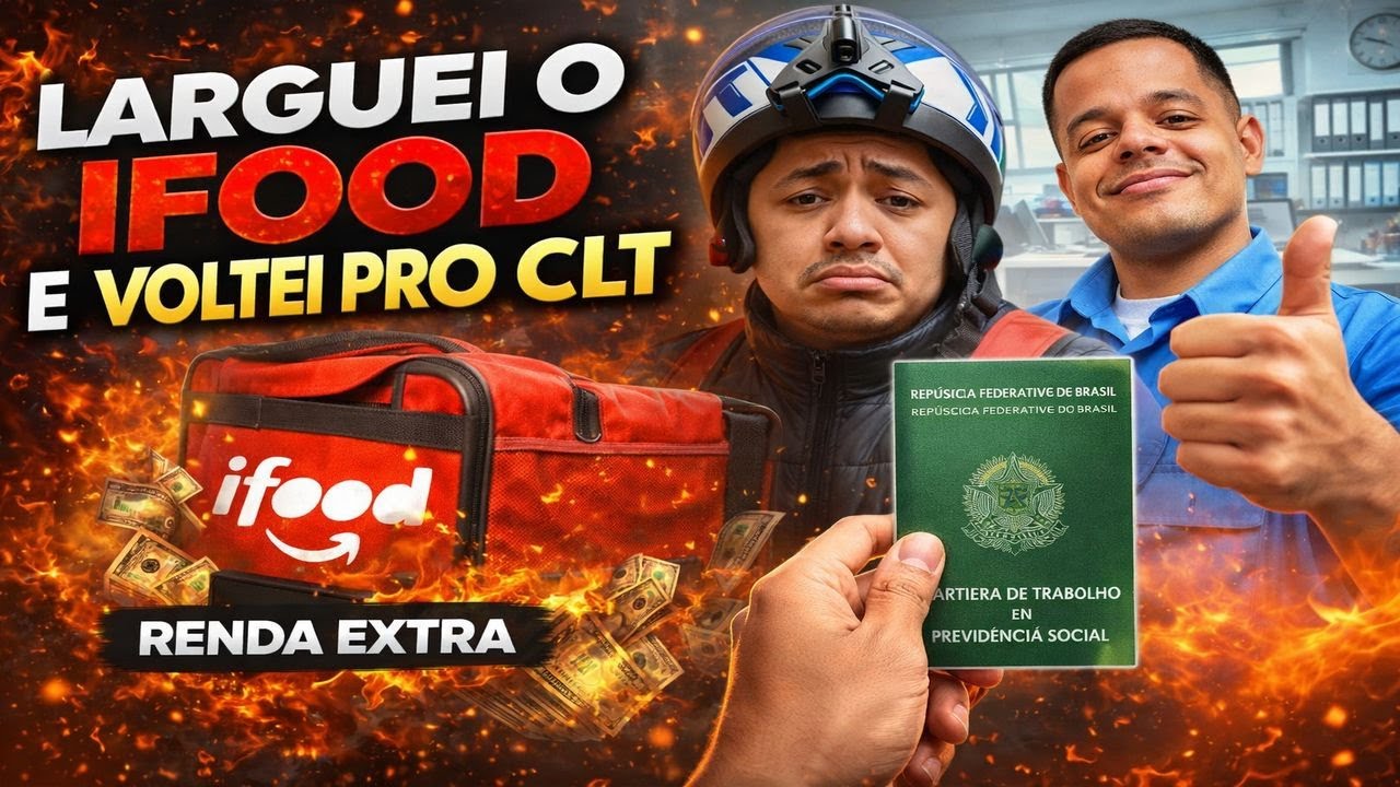 Voltei pro CLT!  Por que larguei o Ifood como renda principal #motovlog