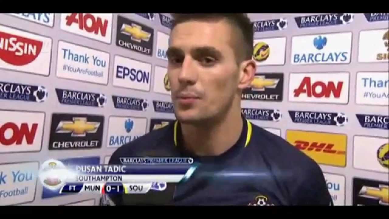 Manchester United vs Southampton 0-1 Dusan Tadic Interview (11/1/2015) Premier League