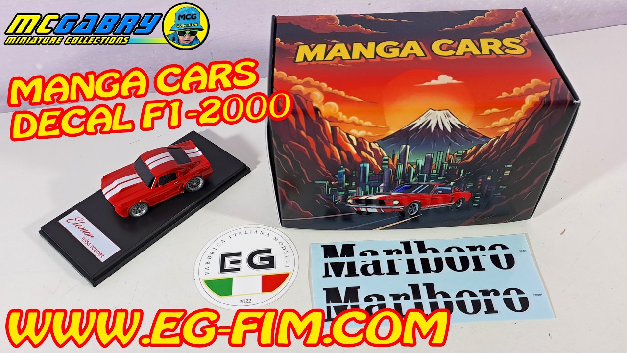 ELEONOR MANGA CARS & DECAL F1-2000: UNBOXING SPECIALE CON EG-FIM FABBRICA ITALIANA MODELLI 🤩👍