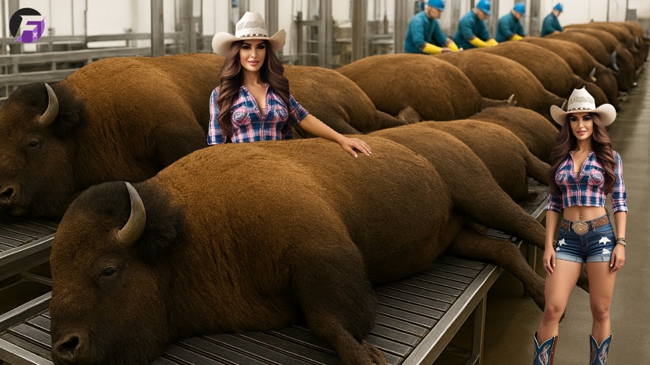 How MASSIVE Bison are Farmed – From Wild Herds to Premium Meat
