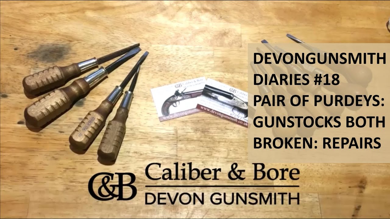 Devongunsmith Diaries #18 pair of Purdeys with Broken Gunstocks