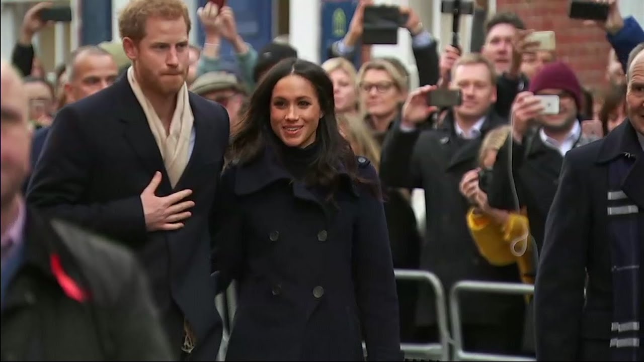 Harry and Meghan meet the public