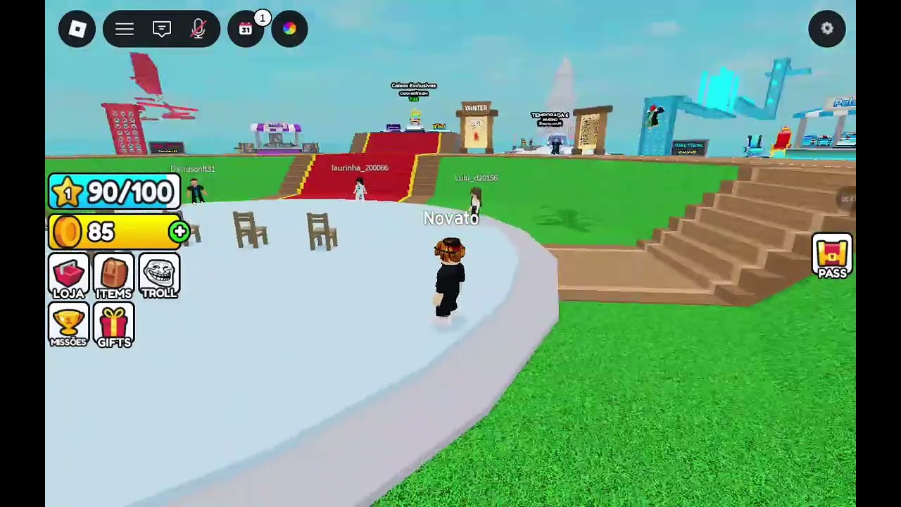 ROBLOX JOGANDO O JOGO  DANÇA DA CADEIRA