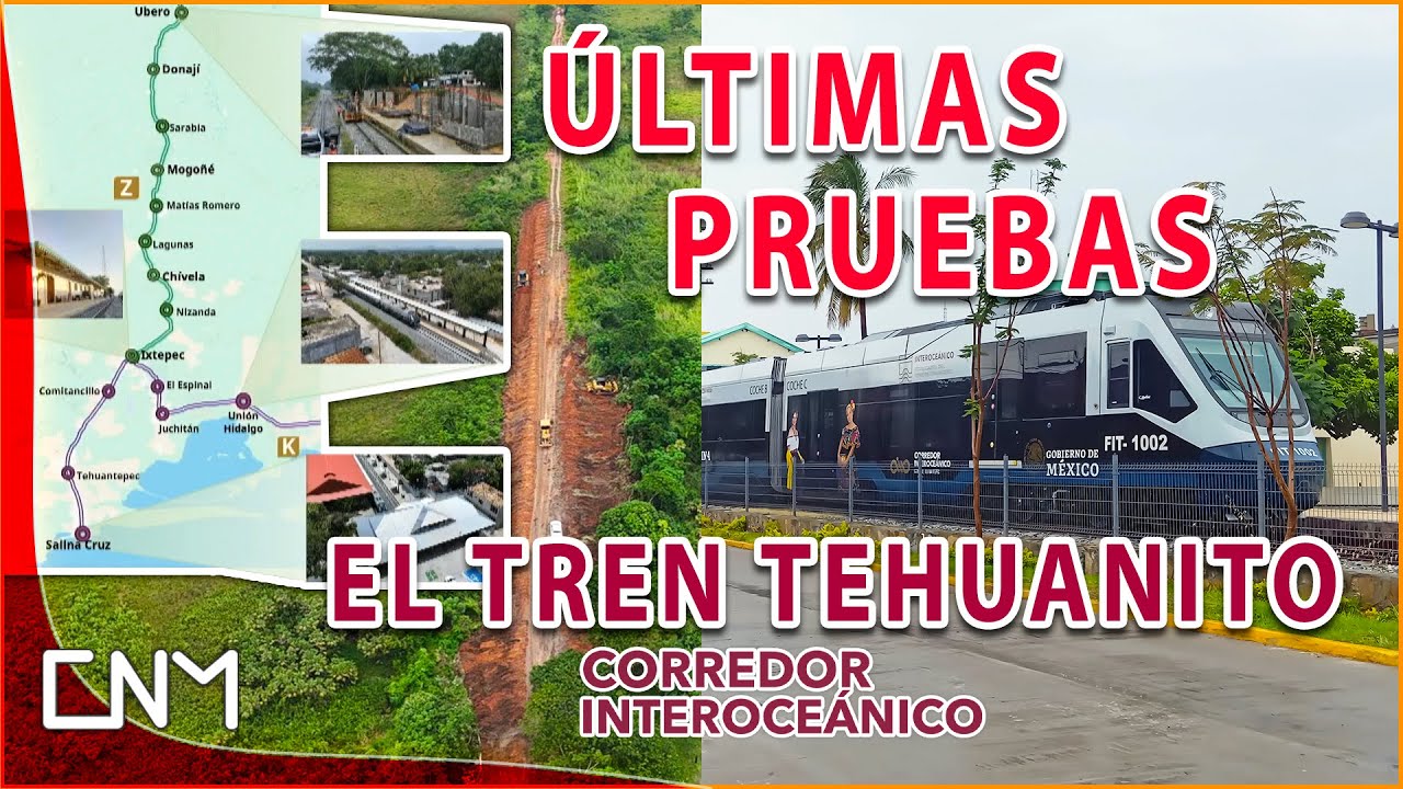 Así es el Tren Suburbano de Oaxaca El Tehuanito e inicia el Tren de Tabasco, Ayala-Dos Bocas