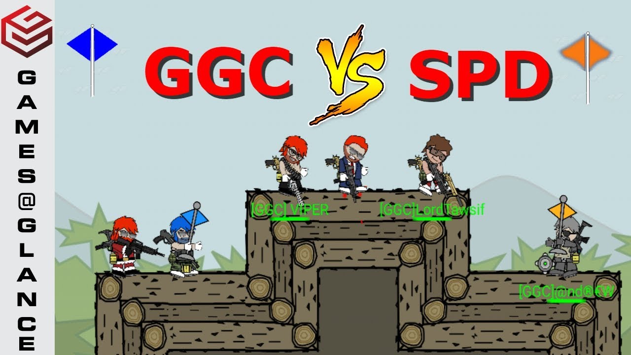 DA2 MiniMilitia CTF Intensive & Funny Clan War GGC vs SPD
