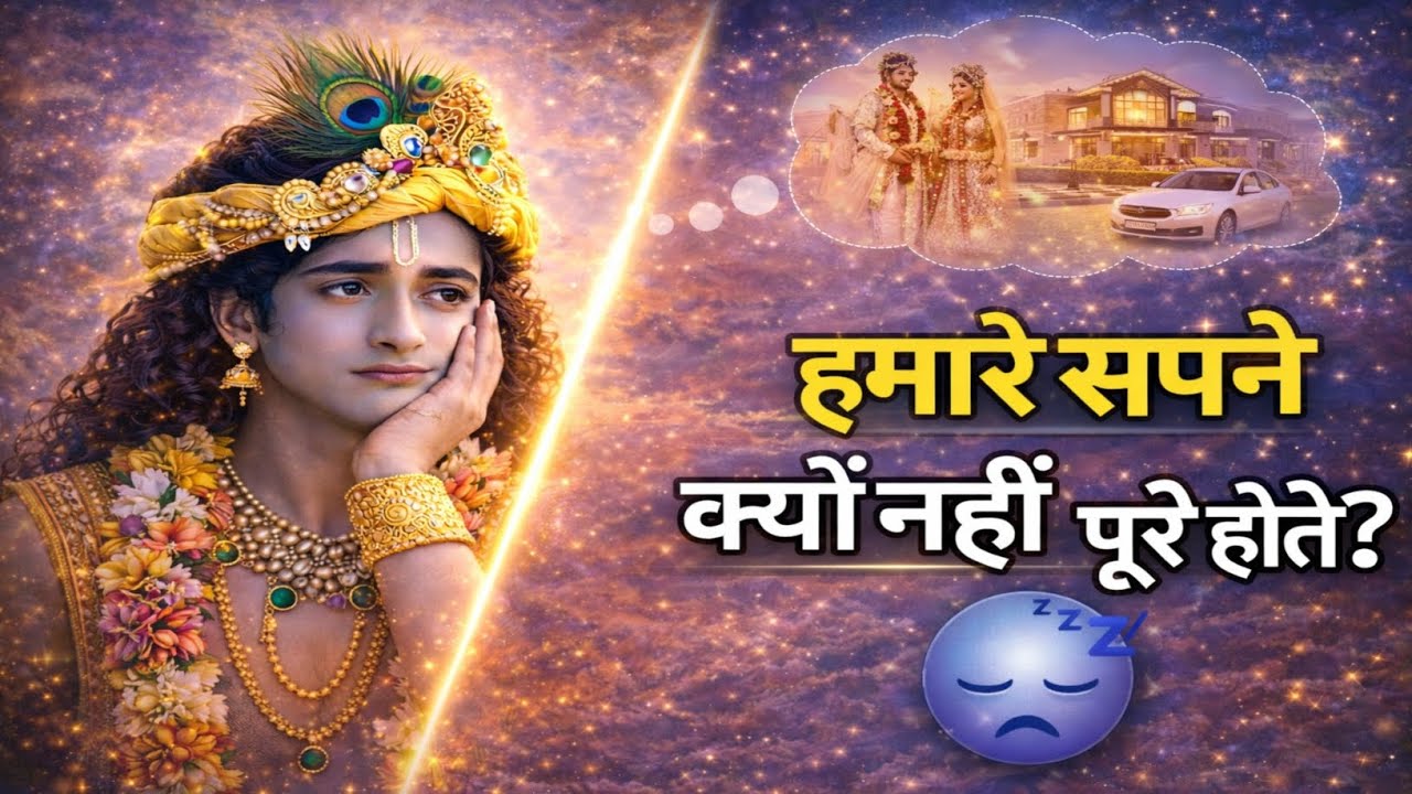 हमारे सपने क्यों पूरे नहीं होते।श्री कृष्ण जी की अनमोल वाणी।गीता ज्ञान।Krishna VanGeeta@Dharohar2312