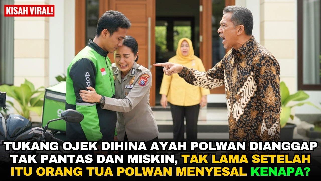 Tukang Ojek Ini Dihina Ayah Polwan Karena Dianggap Miskin… 3 Minggu Kemudian Ia Tertunduk Malu
