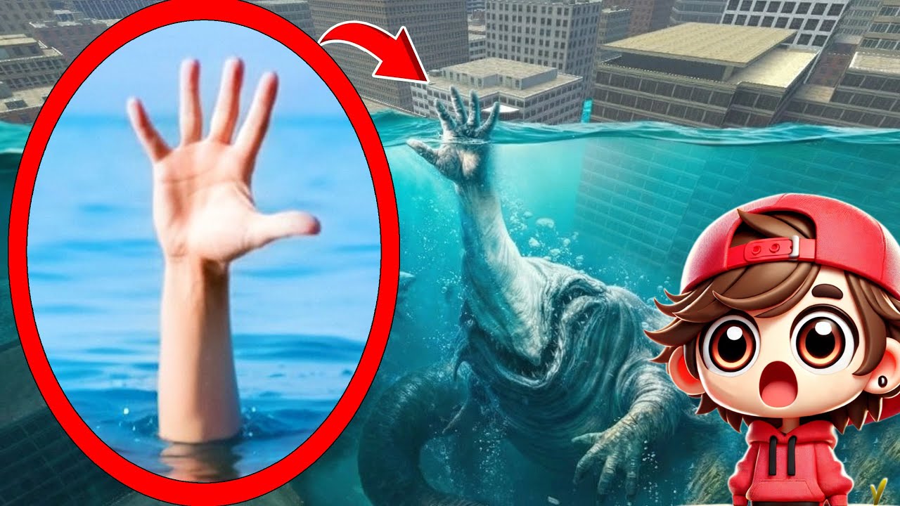 My drone CATCHES HAND SEA GIANT IN THE OCEAN in REAL LIFE in Garry's Mod