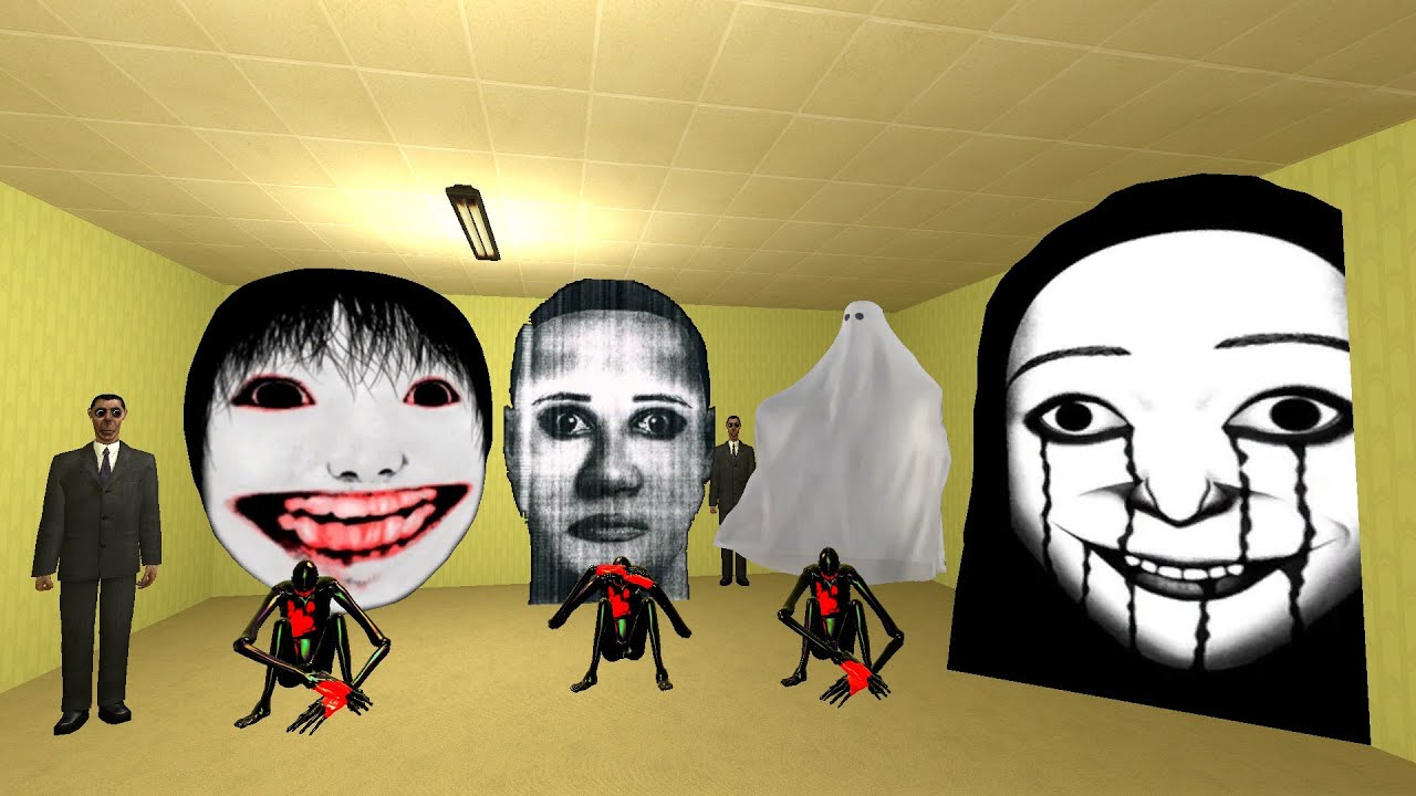 TOO MUCH NEXTBOTS CHASED ME ALL BOTS IN HOTEL ROOMS #gmod_#nextbots