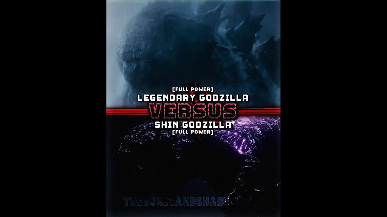 Legendary Godzilla Vs Shin Godzilla #meme #edit #vsbattle #monsterverse #toho