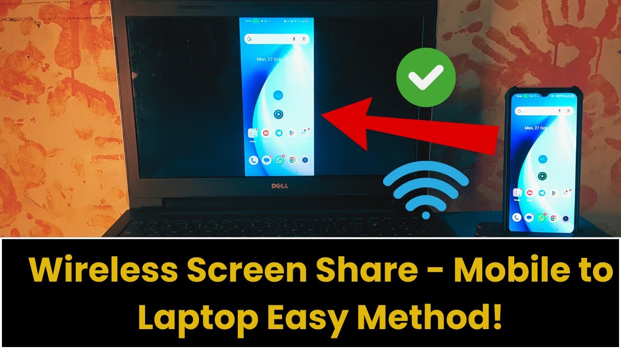 Mobile Screen Ko Laptop Ya PC Me Wirelessly Kaise Share Kare | Wireless Screen Share