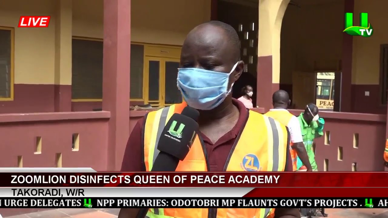Takoradi: Zoomlion Disinfects Queen Of Peace Academy