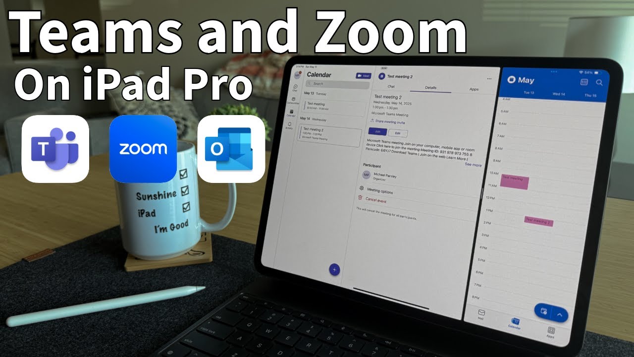 Полное руководство по проведению конференций Teams и Zoom на iPad Pro в 2025 году!