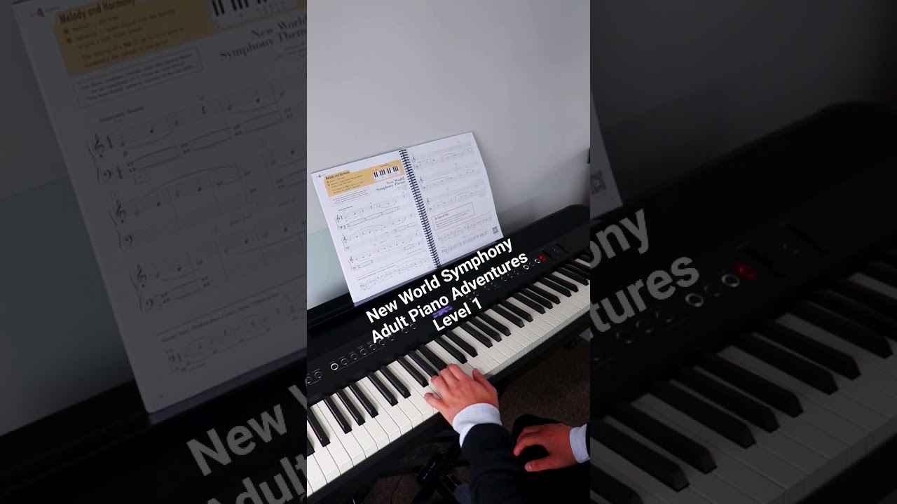 New World Symphony (Adult Piano Adventures Level 1) #piano #pianoadventures #newworldsymphony
