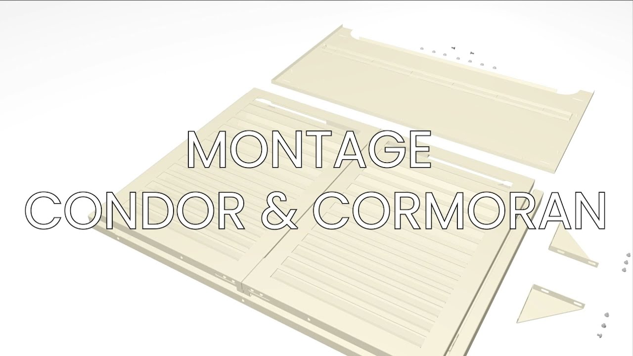 Montage Cache Clim Aluminium CONDOR & CORMORAN (COFFRE CLIM)