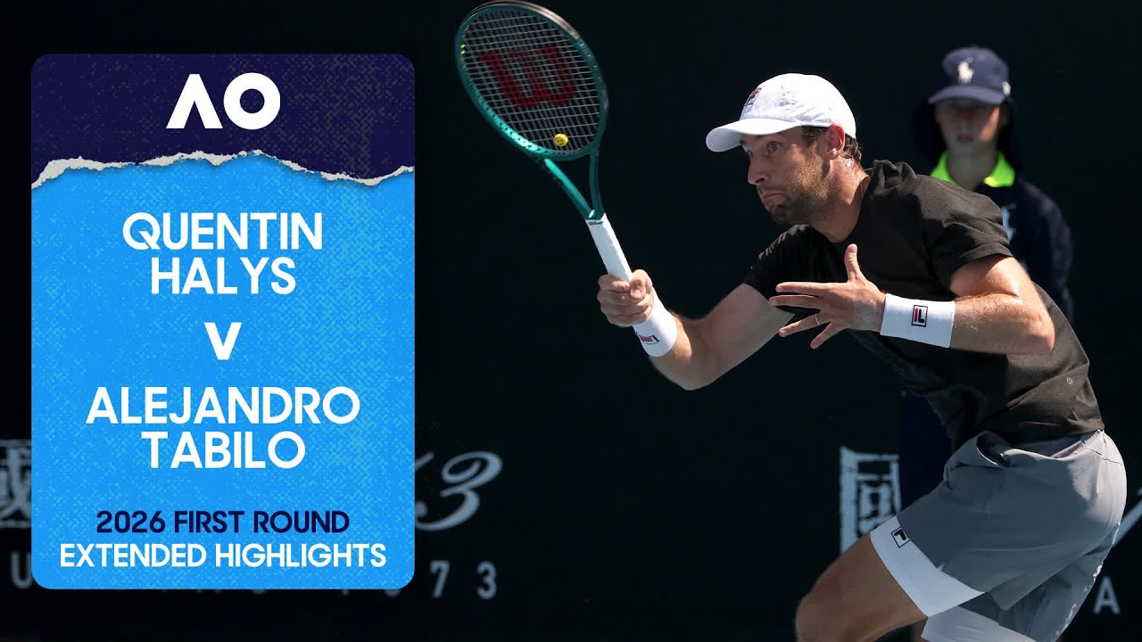 Quentin Halys v Alejandro Tabilo Extended Highlights | Australian Open 2026 First Round