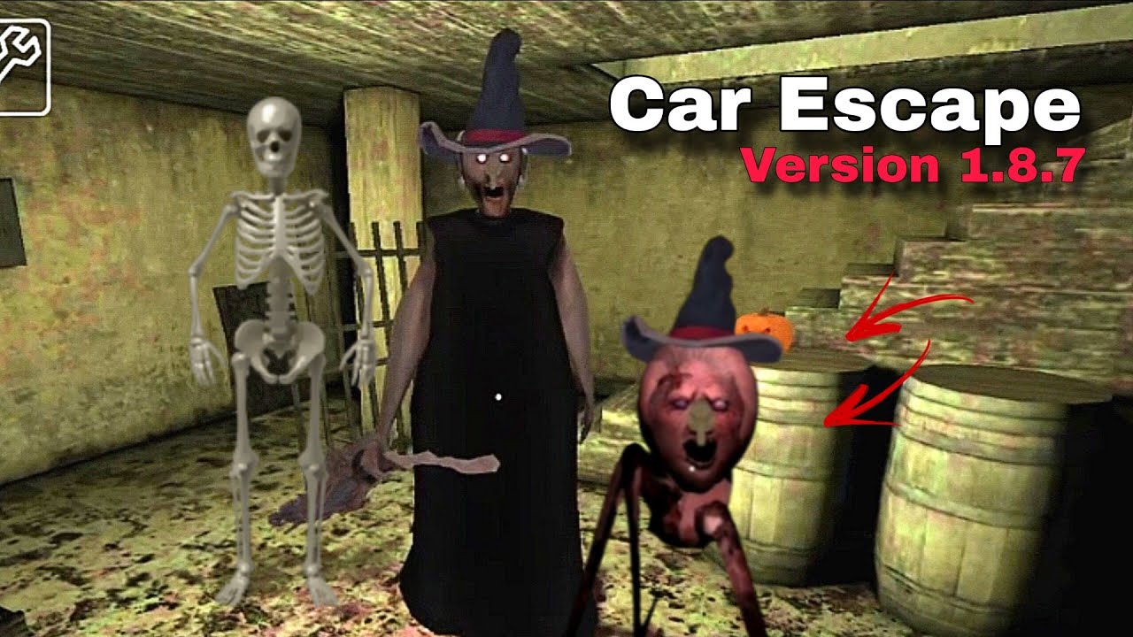 Granny Version 1.8.7 Halloween Car Escape Full Gameplay 