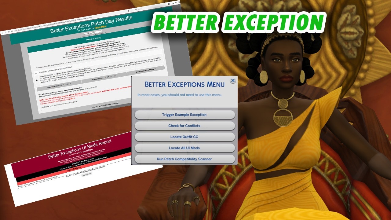 🚨🔧Better Exceptions Mod I COMO DETECTAR MODS CONFLICTIVOS O ROTOS I Tutorial I Sims 4