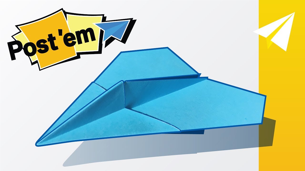 Amazing Sticky Note Paper Airplane! How to make the P-03 Rival | Mini Paper Airplane