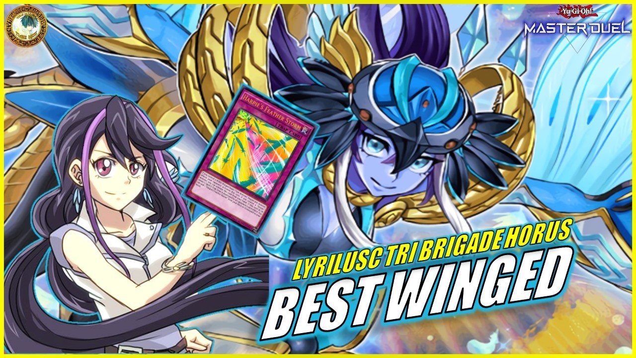 LYRILUSC TRI-BRIGADE HORUS 🔱 Beat Meta! NEW WINGED BEAST SUPPORT is BROKEN [Yu-Gi-Oh! MASTER DUEL]