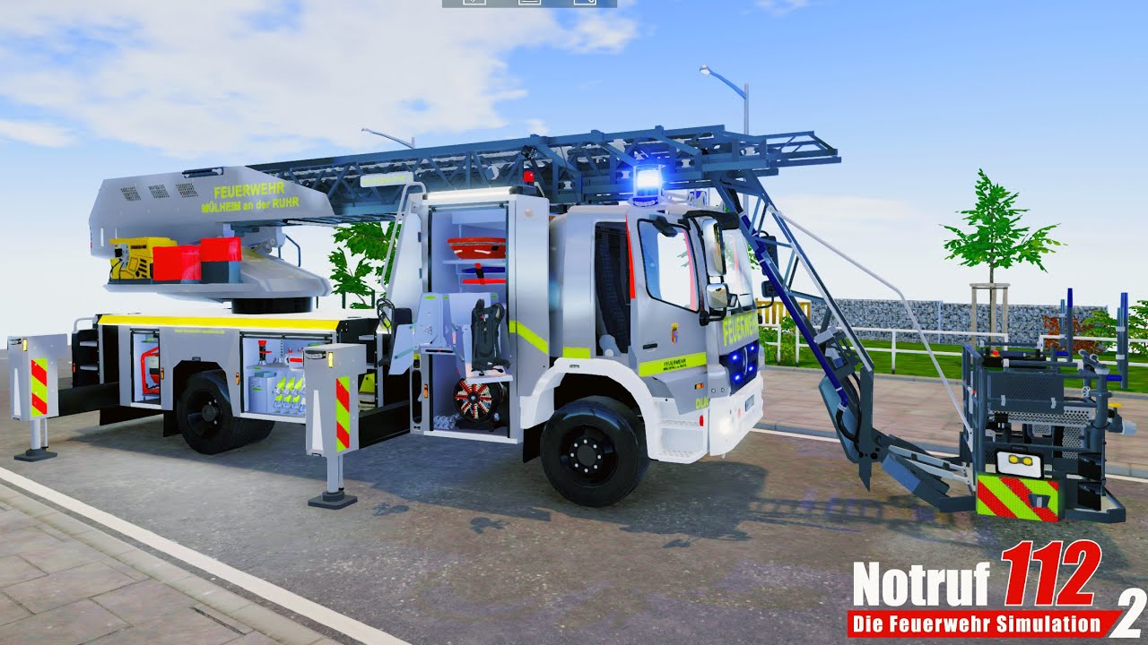 Silver Fire Truck Emergency Call 112 - Rapid Response Fire Brigade - The Fire Fighting Simulation 2