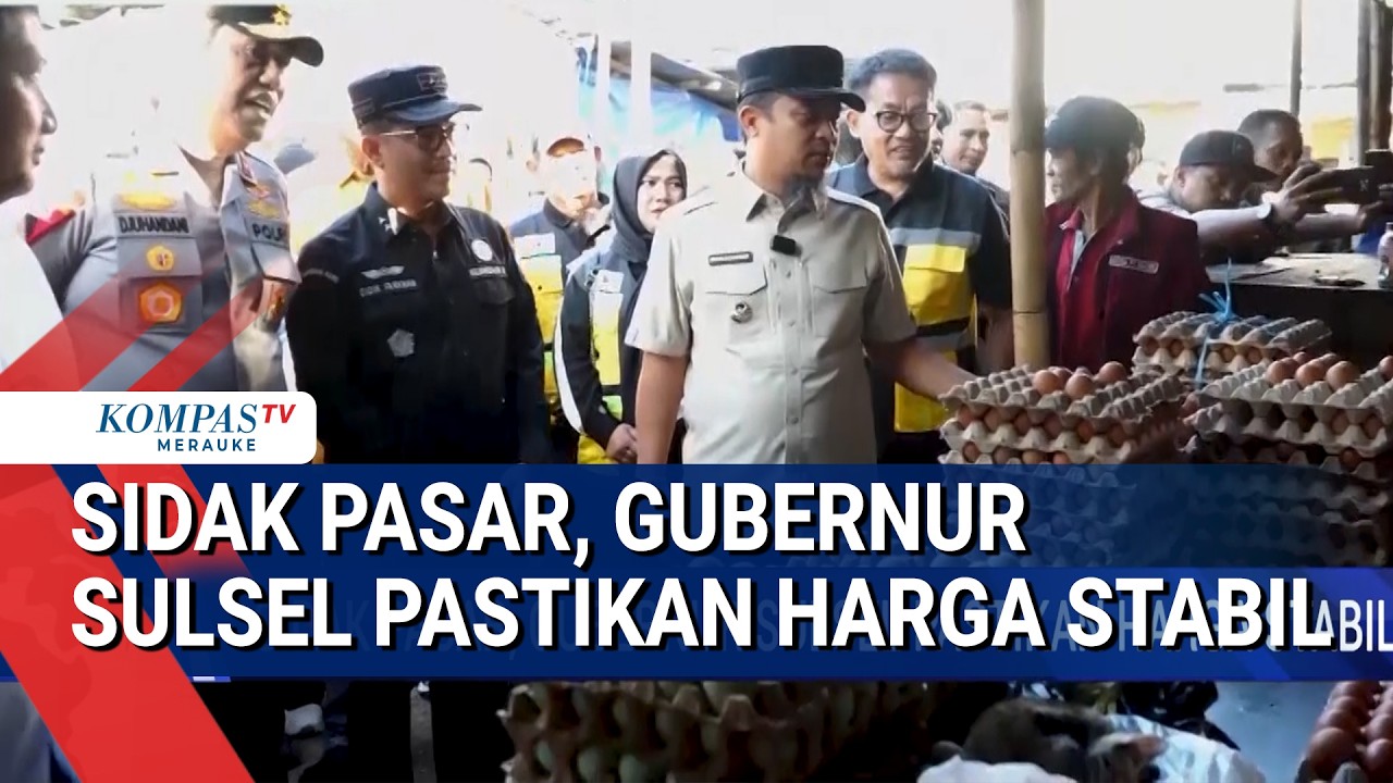 Sidak Pasar, Gubernur Sulsel Pastikan Harga Stabil