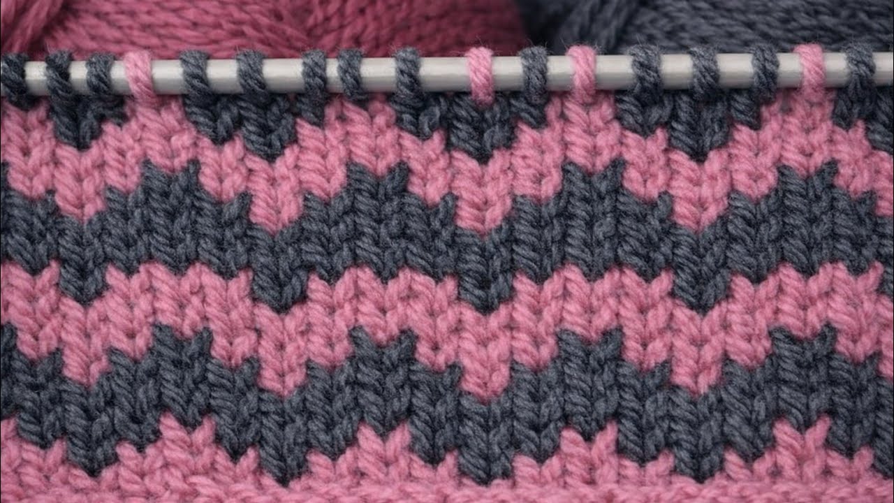 2 रंग का शानदार स्वेटर डिजाइन/Two Colour Sweater Design/Double Colour knitting/Do Rang ka design|