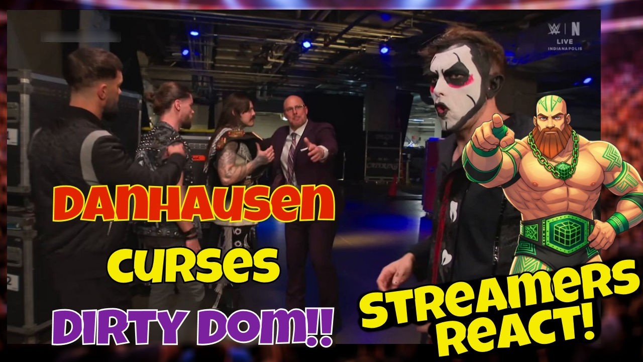 Реакция стримеров! (Исправлено!) Данхасен проклинает Дома Мистерио!! #wwe #wweraw #wrestling