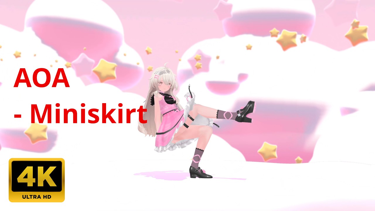 💃MMD💗Eku エク AOA - Miniskirt【4K UHD】MMD Night