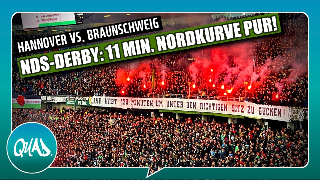 NDS-DERBY: 11 MIN. H96-NORDKURVE PUR - „MUSST DU SEHEN“! | Hannover 96 - BTSV Eintracht Braunschweig