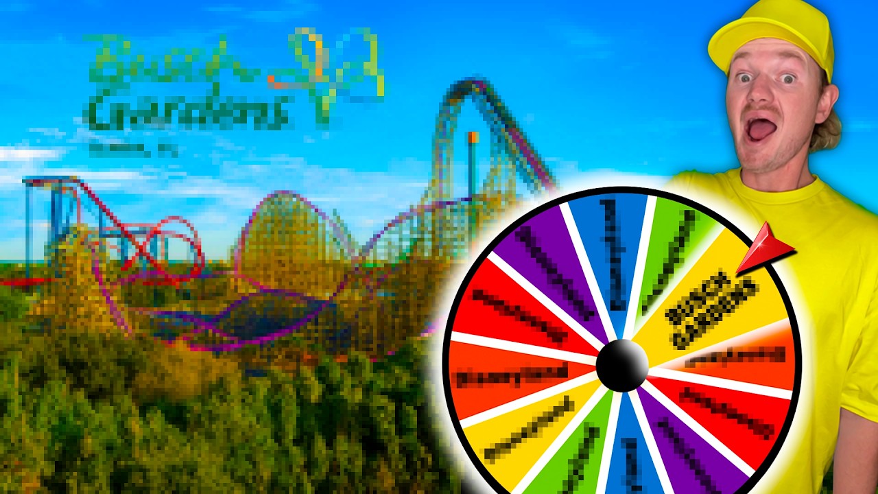 MYSTERY WHEEL Decides Which THEME PARK I Visit - Episode 3 🇺🇸