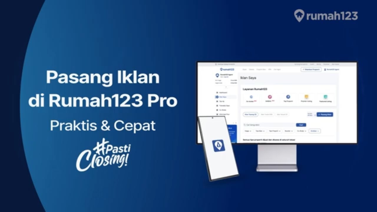 Cara Praktis Pasang Iklan di Rumah123, Auto Dilihat Klien!  #PastiClosing