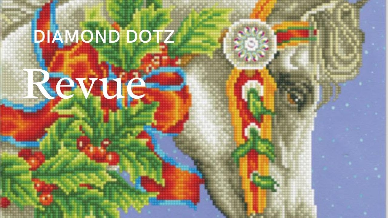 Revue du diamond painting Festive Canter de Diamond Dotz et mise en portfolio