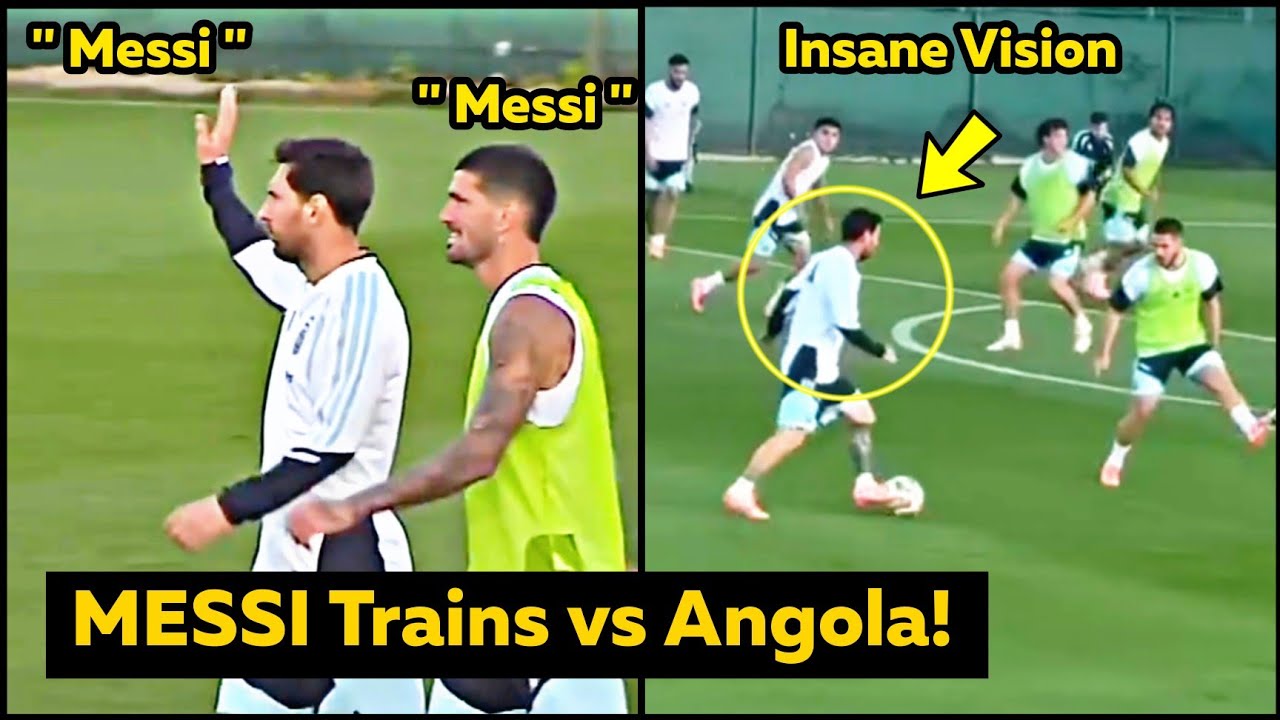 MESSI Displays Masterclass Vision as Argentina Train for Angola