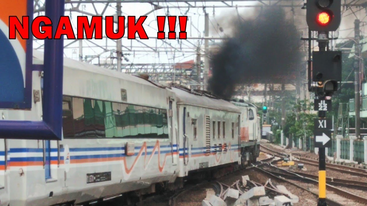 ARGO SINDORO NGAMUK !!! Masinisnya Bikin Lokomotif CC 203 Kobong Paraaah Sampai Ngebul !!