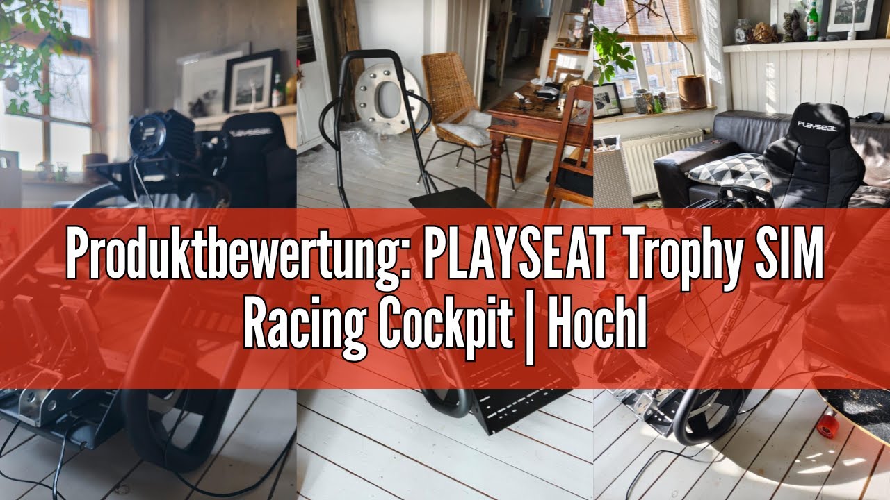 Produktbewertung: PLAYSEAT Trophy SIM Racing Cockpit | Hochleistungs Gaming Rennsitz | Unterst&uuml;tzt D