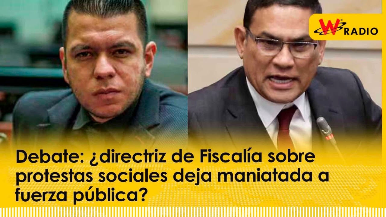 Debate: &iquest;directriz de Fiscal&iacute;a sobre protestas sociales deja maniatada a fuerza p&uacute;blica? | La W