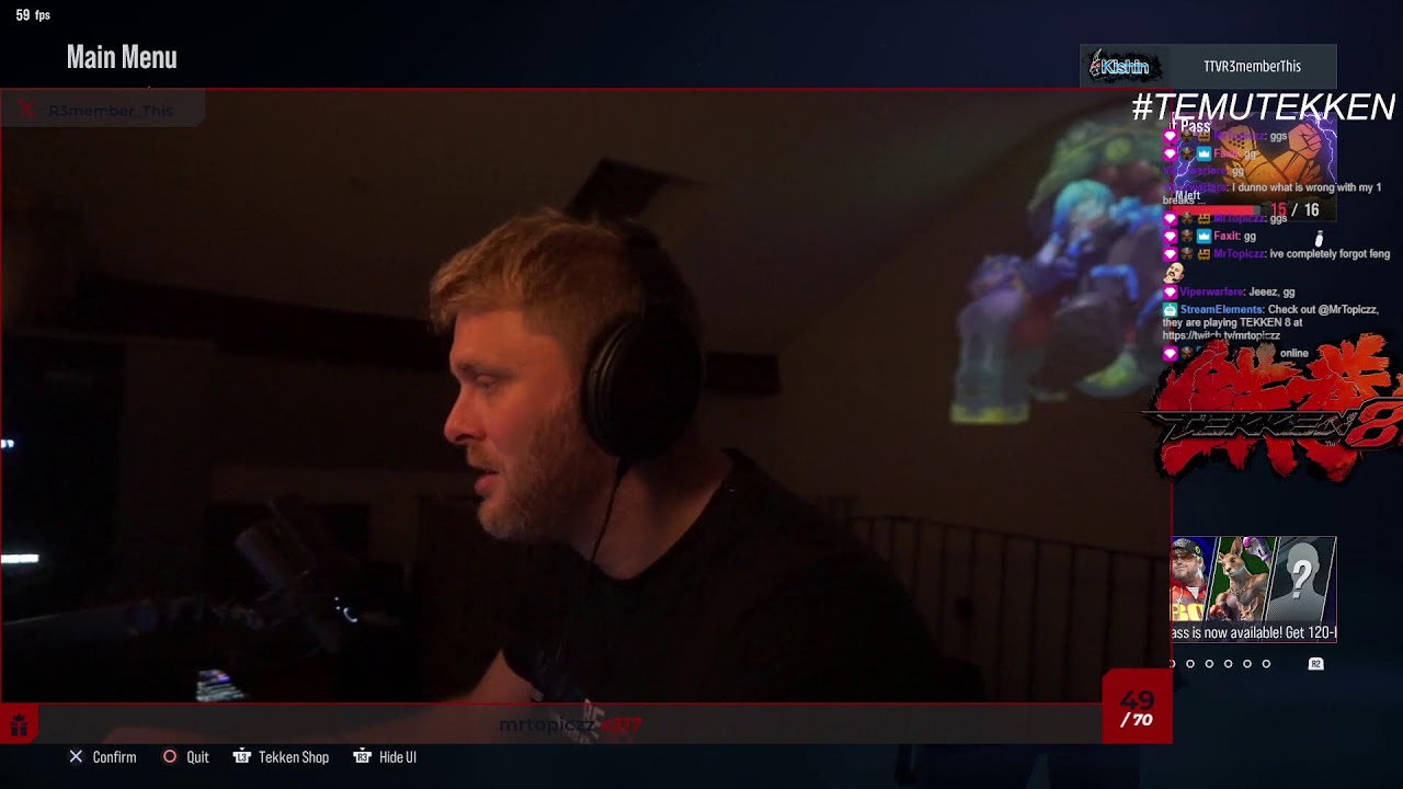 Temu Tekken Live (Search no P/W EU1 ) Possible Ranked Run After