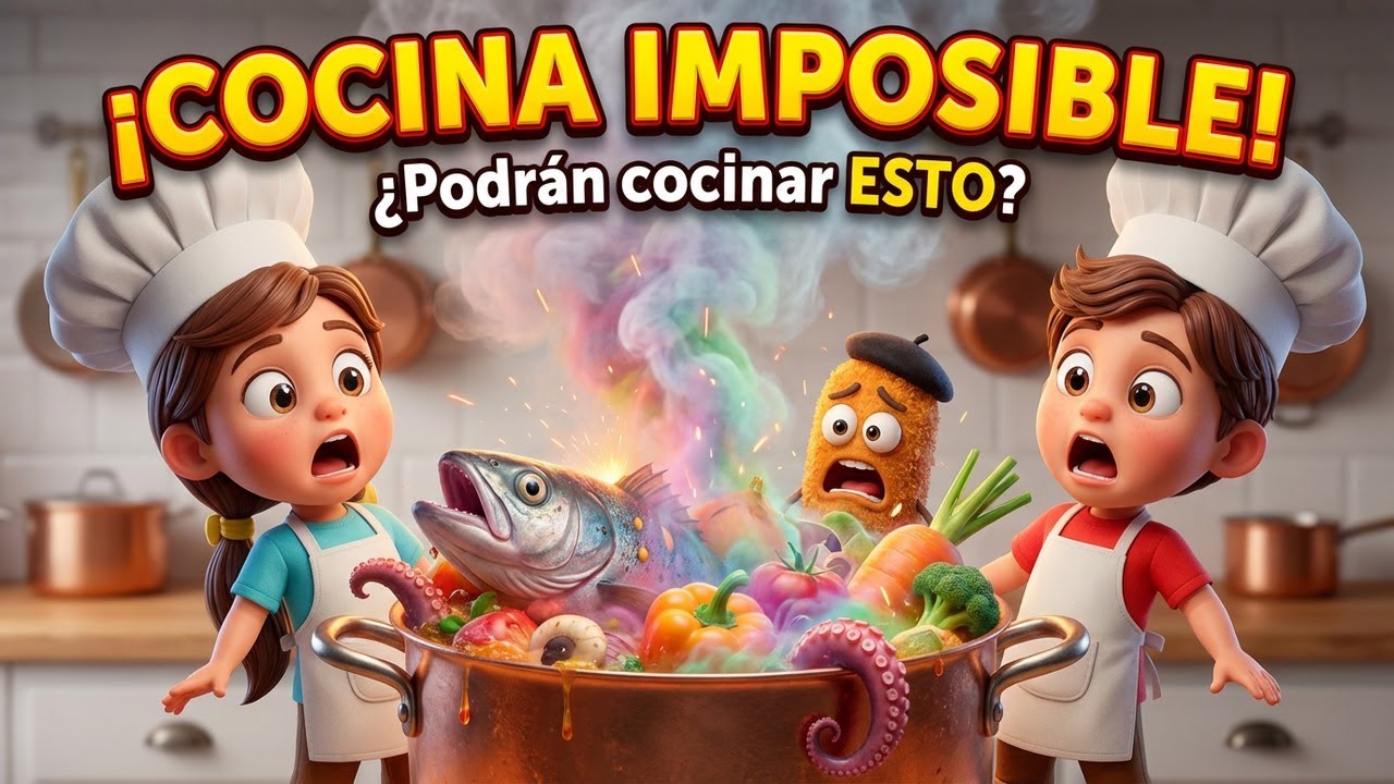 ¿Podrán cocinar ESTO? Maratón Divertido con Enma, Noah y Don Croqueto | Dibujos Animados