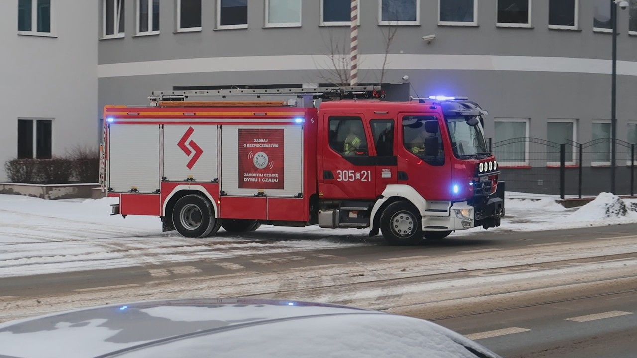 [Hi-Lo] Wyjazd alarmowy 305[E]21 GBA Renault D16 - JRG 5 Łódź