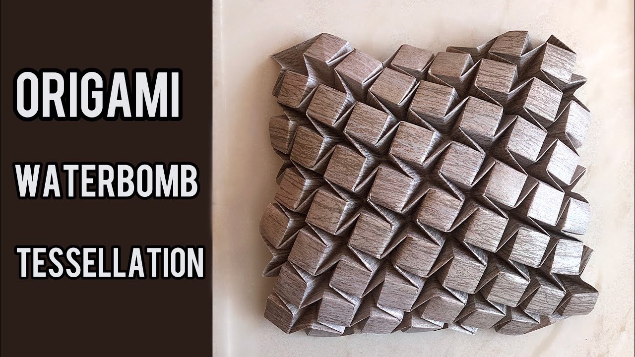 Fold This Viral Origami Pattern- Waterbomb Tesselltion Step-by-Step!