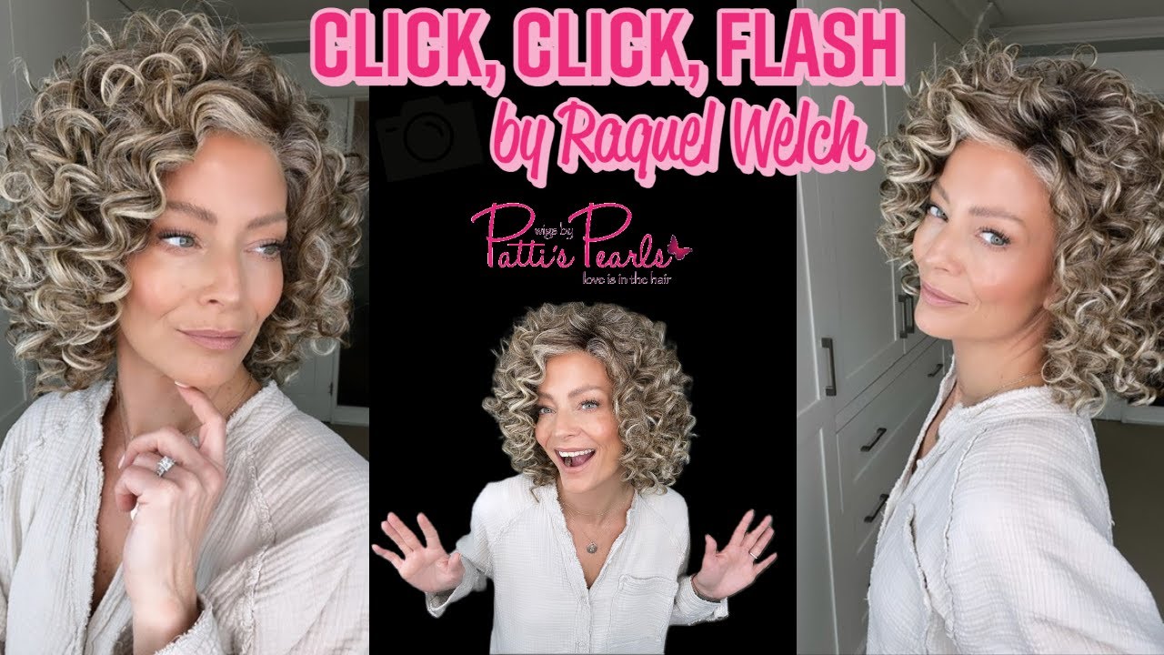 CLICK, CLICK, FLASH  by Raquel Welch in Shaded Cappuccino - Wig Review for WigsByPattisPearls.com