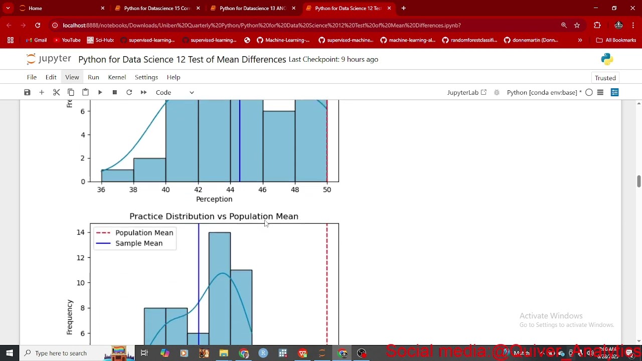 Python for Data Science 11 test of mean difference - How to perform t-test