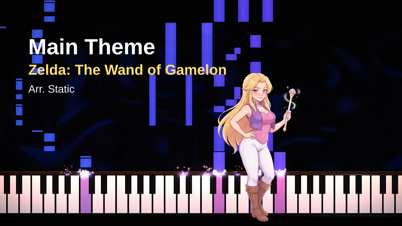 Zelda: The Wand of Gamelon (Main Theme) Piano Cover | Relaxing Video Game Music